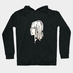 Beautiful Woman Drawing Hoodie